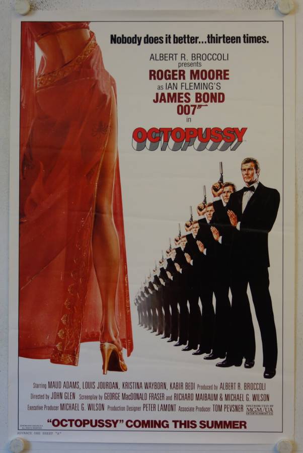 James Bond 007 - Octopussy originales US Onesheet Filmplakat